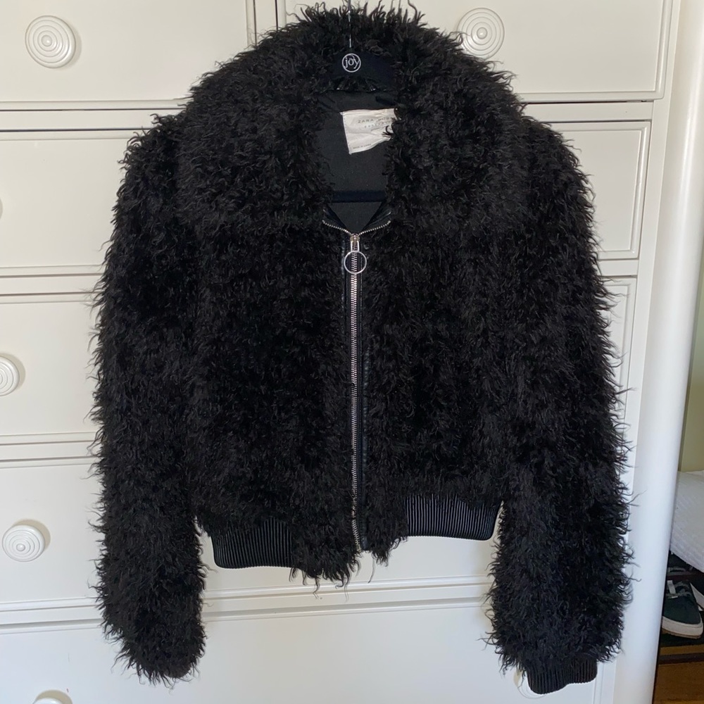 Zara Faux Shearling Jacket